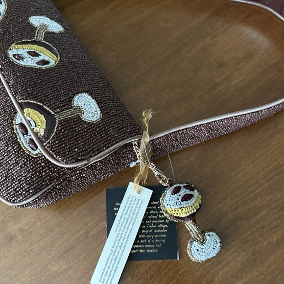 NWT New Release  From India to You Espresso Martini Beaded Bag TikTok Viral - Picture 12 of 16